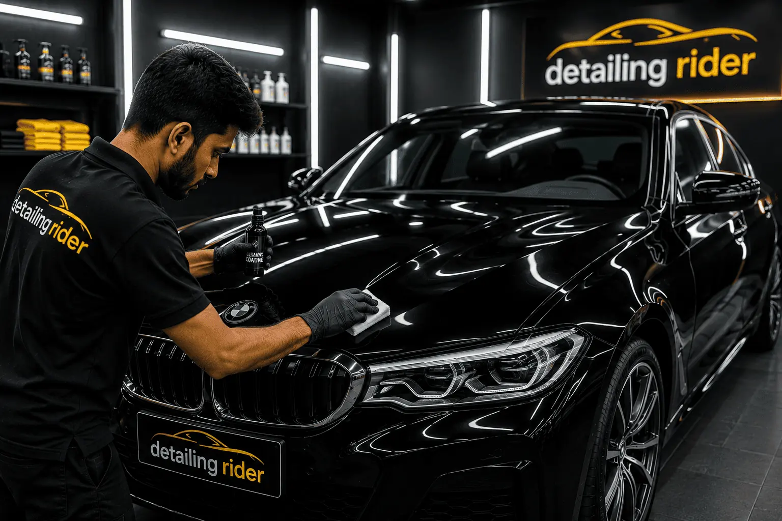 Black BMW after ceramic coating