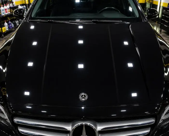 Mercedes bonnet after swirl removal